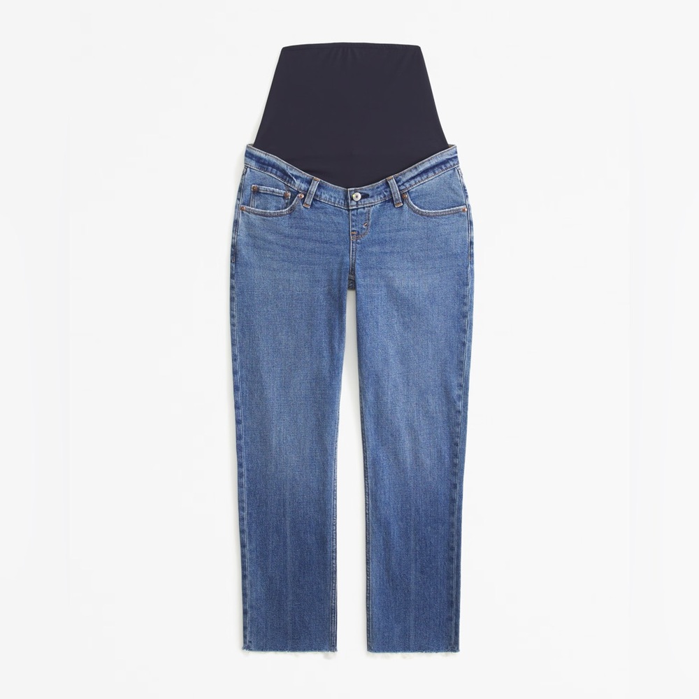 90s straight maternity jeans